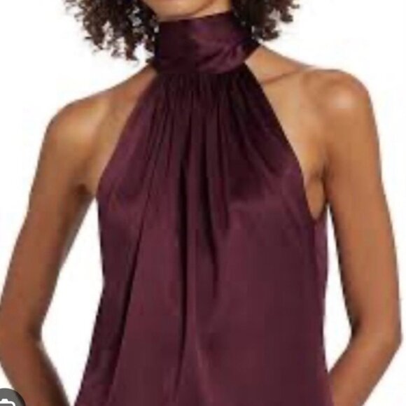 Ramy Brook Women's Lori Silk Halter Top Large - Picture 3 of 12